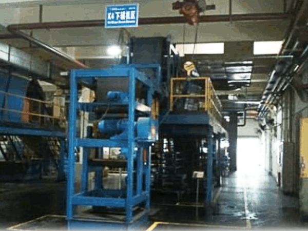Rubber production line for natural rubber bearing