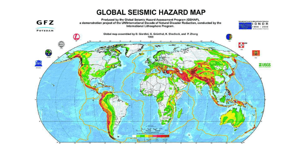 Global seismic hazard map